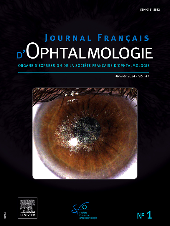 Go to journal home page - Journal Français d'Ophtalmologie